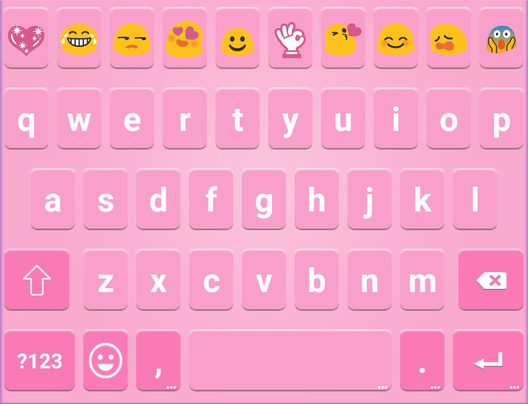 أفضل لوحة مفاتيح للأندرويد .. تطبيق لوحة مفاتيح Rainbow Love Emoji