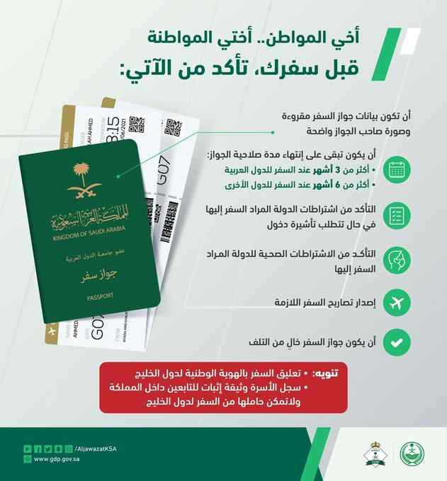 الجوازات السعودية تويتر تبين خطوات إيصال جواز السفر بعد تجديده آليا