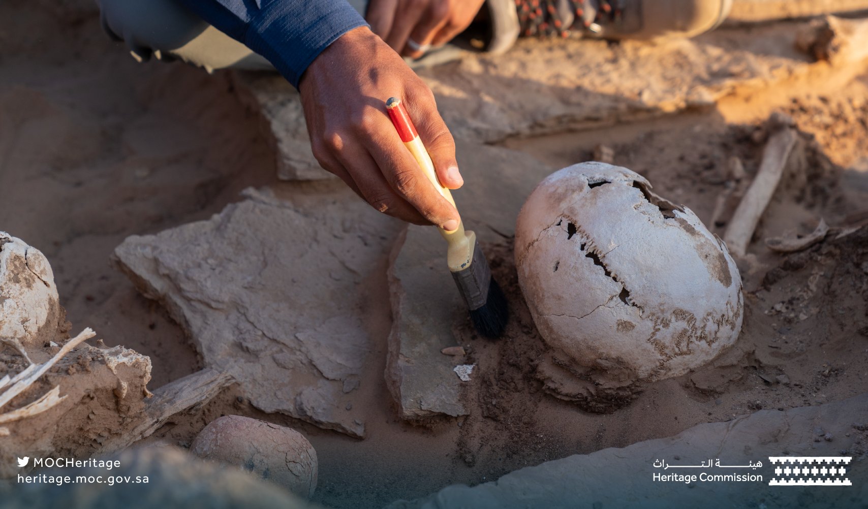 هيئة التراث تعلن اكتشافات جديدة ضمن أعمال التنقيب في موقع قرية بتبوك