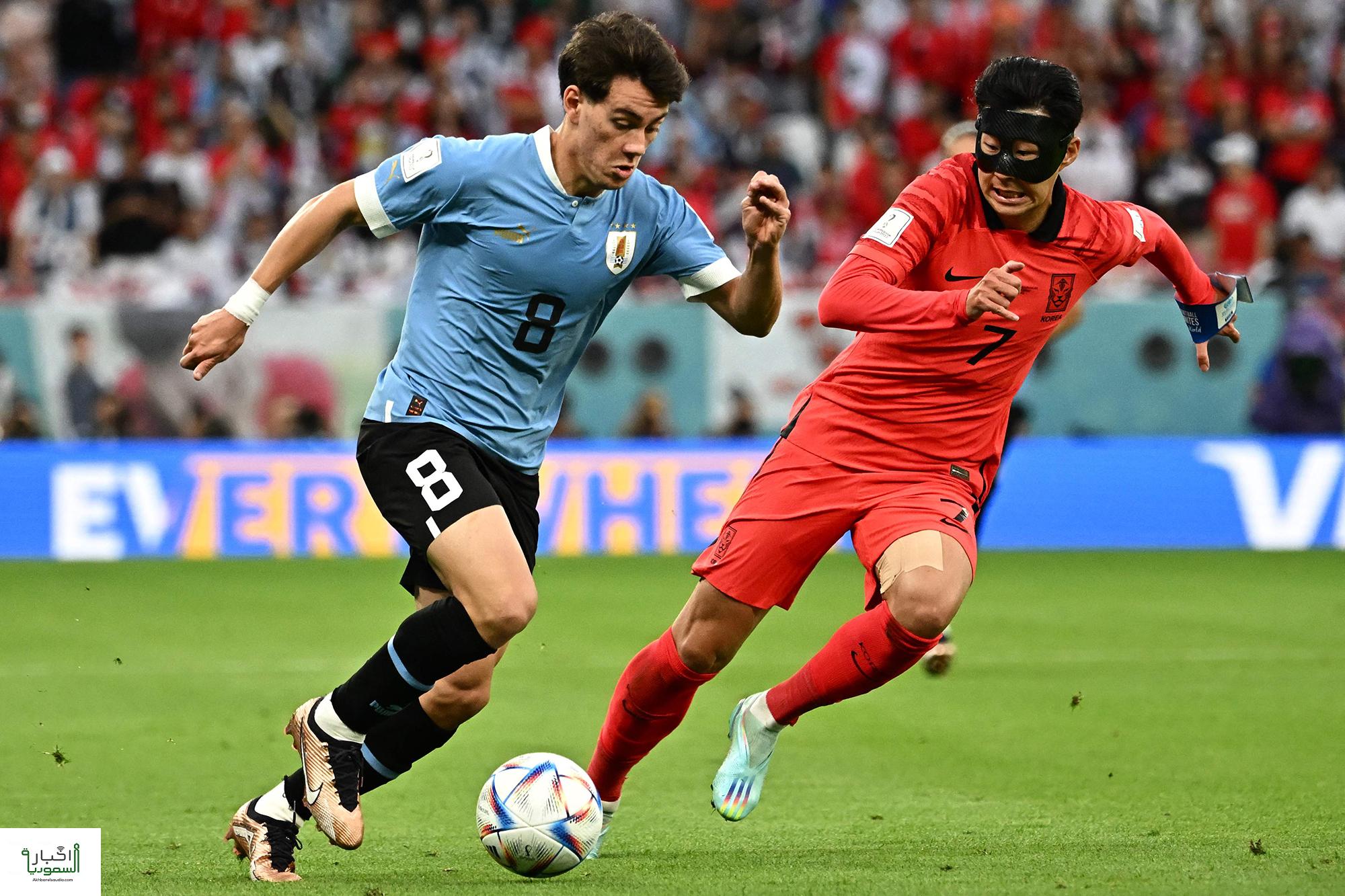 أوراغواي تتعادل سلبياً أمام كوريا ضمن منافسات المجموعة الثامنة من بطولة كأس العالم